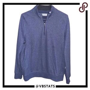 Large English Laundry Heather Blue 1/4 Zip Jacket